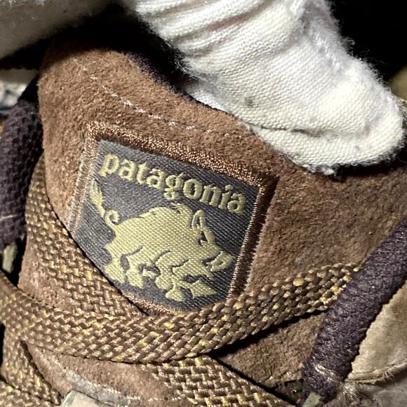 Patagonia Hog Tie Sneaker Men\'s 12 Brown Suede Leather Walking Running Hiking main image 4